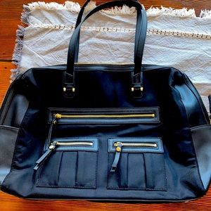 Black Merona Travel Bag with Gold Hardware BNWOT